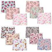FLMEI Toddler Kids Soft Underwear Cotton Panties Little Girls Comfort Baby Briefs Undies 1-9 Years Girls Cute Boxer Shorts